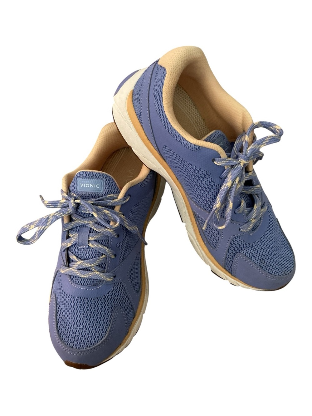 Vionic Lavender & yellow Athletic Sneakers sporty activewear eclectic grandpa